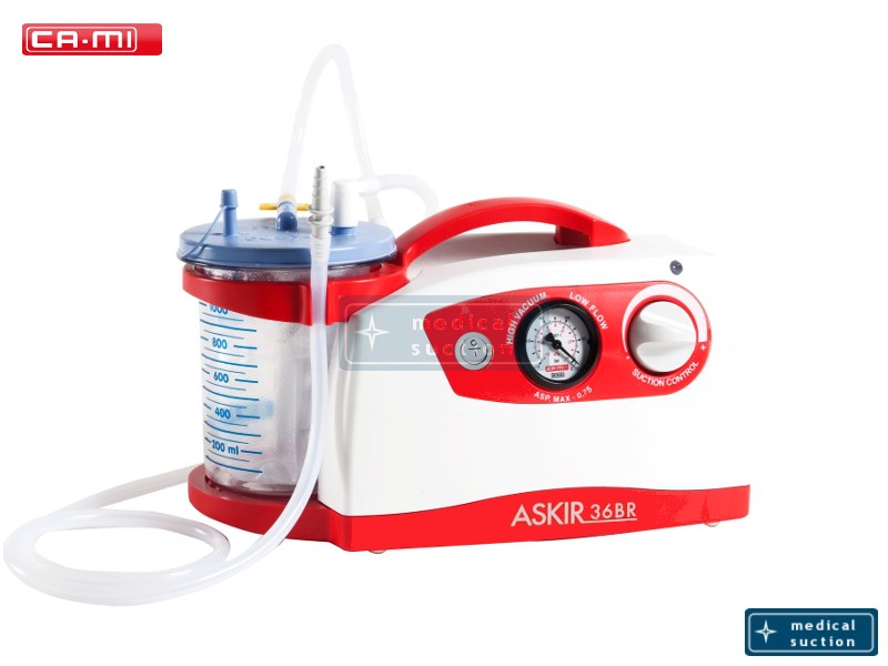 Portable Suction Unit Askir36 BR with FLOVAC® Disposable Liners 